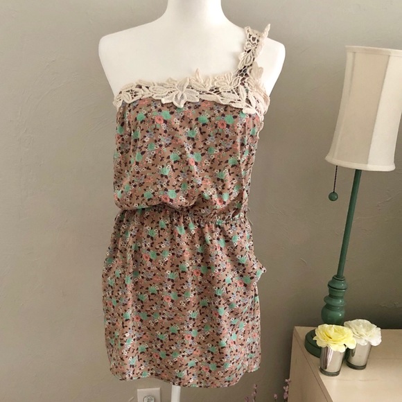 Floral One Shoulder Dress - Picture 1 of 3